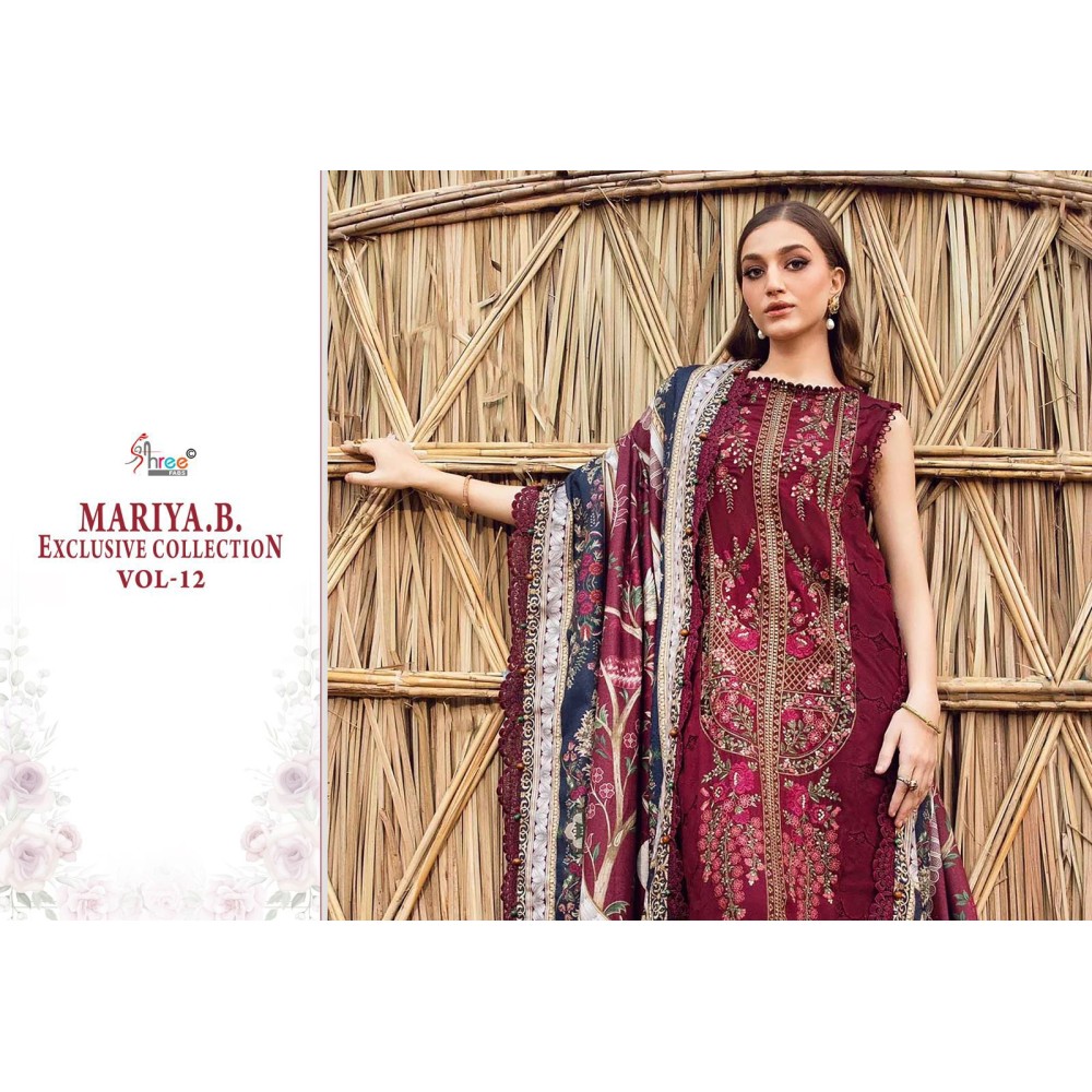 MARIYA B EXCLUSIVE COLLECTION VOL 12 SHREE (Chiffon Dupatta)