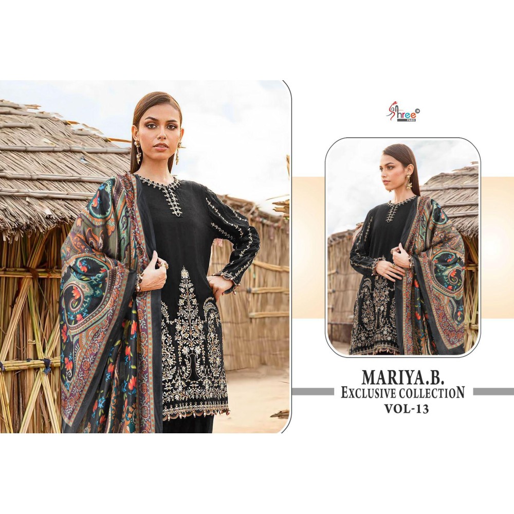 MARIYA B EXCLUSIVE COLLECTION VOL 13 SHREE (Cotton Dupatta)