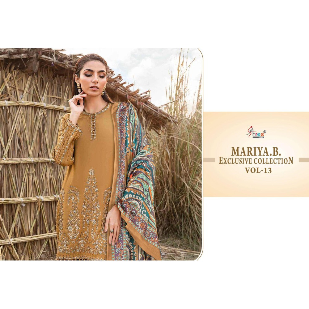 MARIYA B EXCLUSIVE COLLECTION VOL 13 SHREE (Cotton Dupatta)