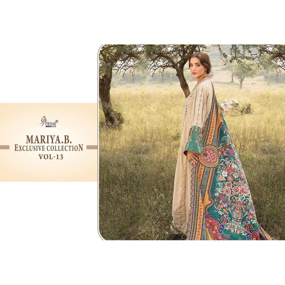 MARIYA B EXCLUSIVE COLLECTION VOL 13 SHREE (Cotton Dupatta)