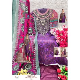 MARIYA B EXCLUSIVE COLLECTION VOL 6 SHREE (Cotton Dupatta)