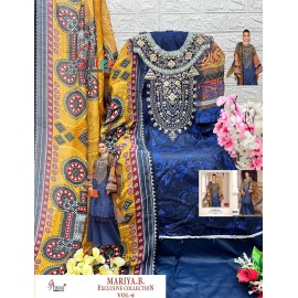 MARIYA B EXCLUSIVE COLLECTION VOL 6 SHREE (Cotton Dupatta)