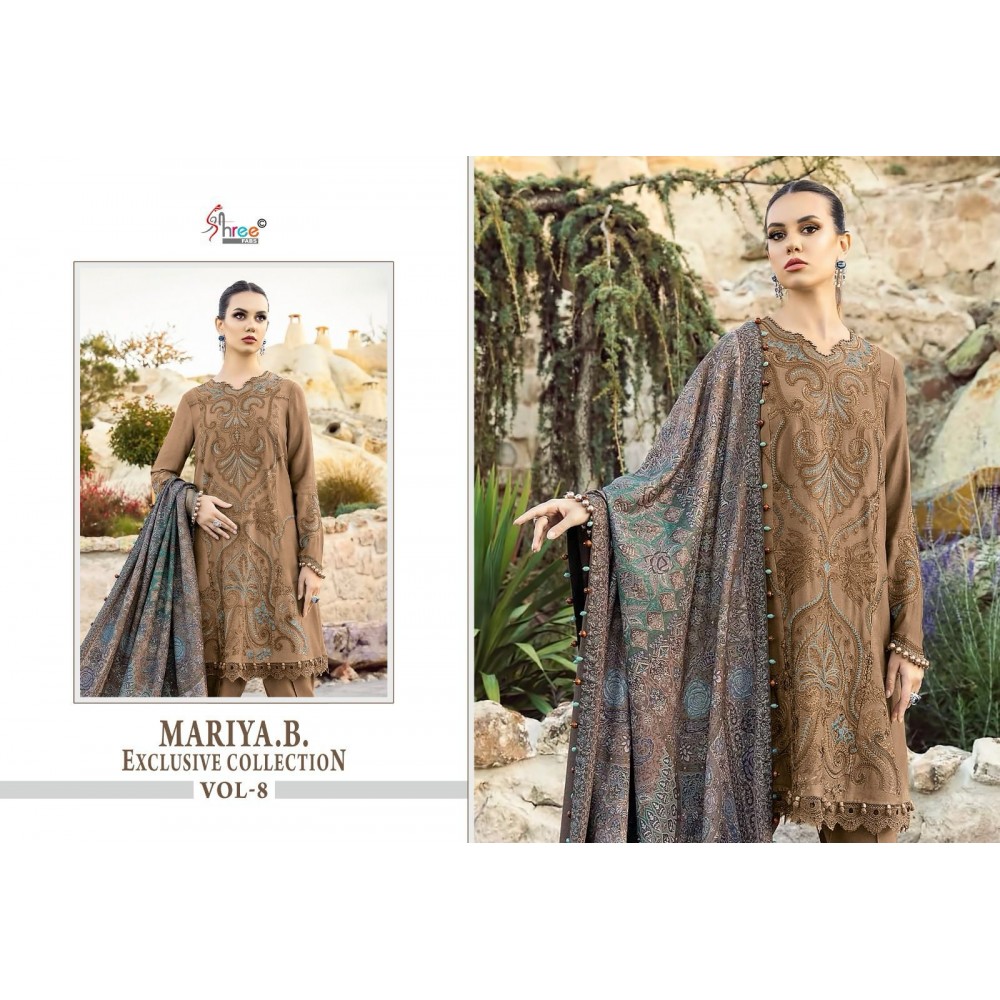 MARIYA B EXCLUSIVE COLLECTION VOL 8 SHREE (Chiffon Dupatta)