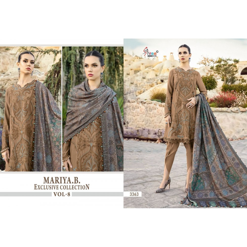 MARIYA B EXCLUSIVE COLLECTION VOL 8 SHREE (Chiffon Dupatta)