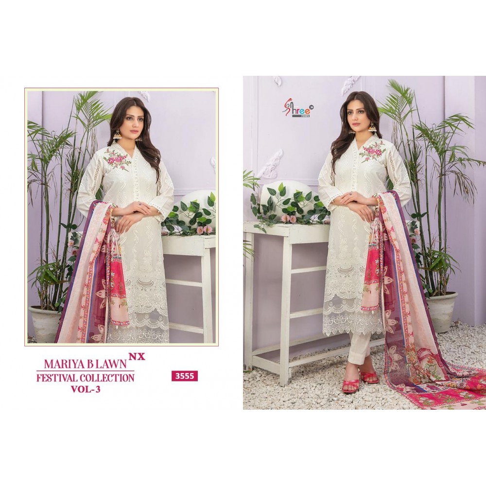 MARIYA B LAWN FESTIVAL COLLECTION VOL 3 NX SHREE FABS (Chiffon Dupatta)