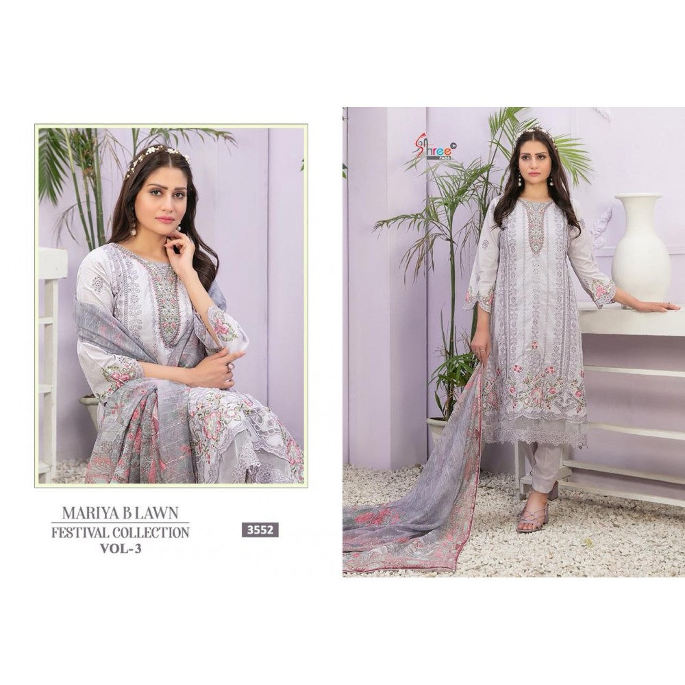 MARIYA B LAWN FESTIVAL COLLECTION VOL 3 SHREE FABS (Cotton Dupatta)