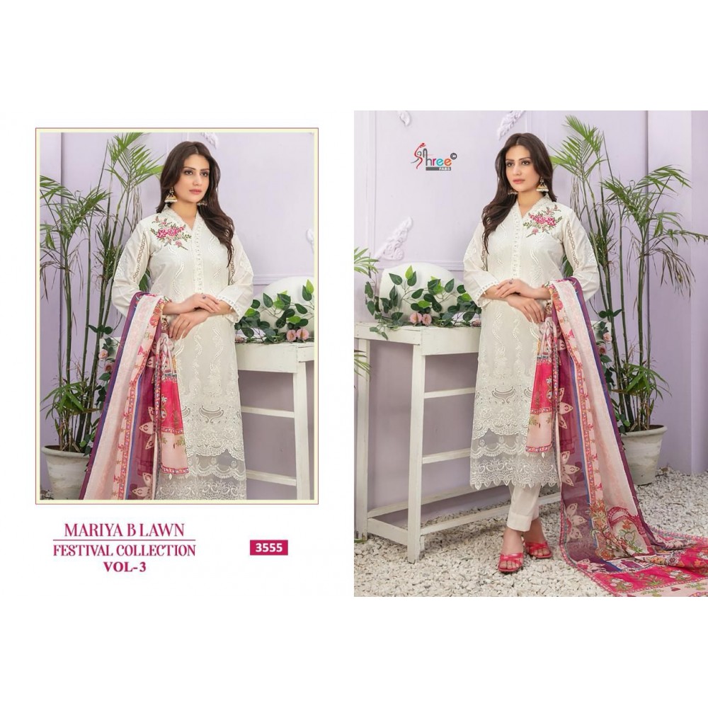 MARIYA B LAWN FESTIVAL COLLECTION VOL 3 SHREE FABS (Chiffon Dupatta)