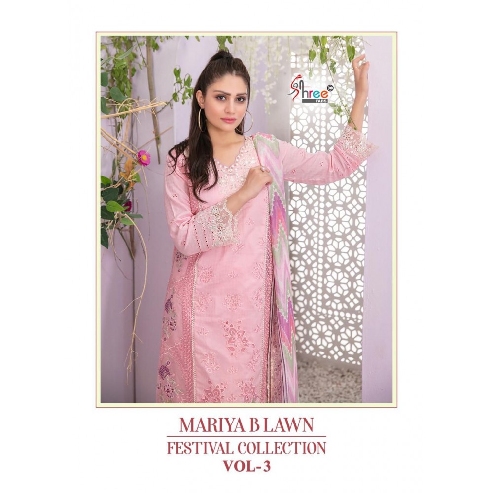 MARIYA B LAWN FESTIVAL COLLECTION VOL 3 SHREE FABS (Chiffon Dupatta)