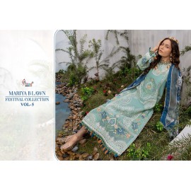 MARIYA B LAWN FESTIVAL COLLECTION VOL 5 SHREE FABS (Chiffon Dupatta)