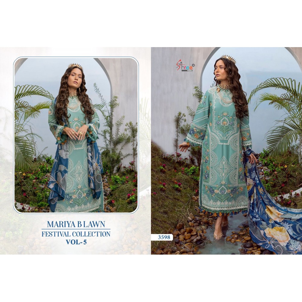 MARIYA B LAWN FESTIVAL COLLECTION VOL 5 SHREE FABS (Cotton Dupatta)