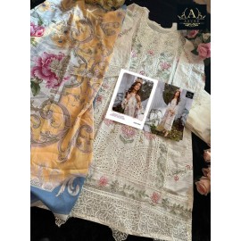 MARIYA B LAWN FESTIVE COLLECTION 15022 AZURE