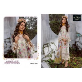 MARIYA B LAWN FESTIVE COLLECTION 15022 AZURE