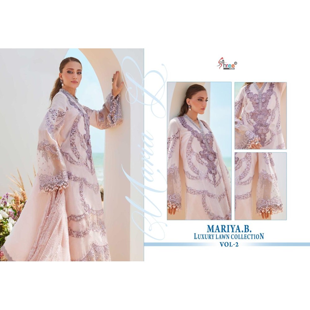 MARIYA B LUXURY LAWN COLLECTION VOL 2 SHREE FABS (Chiffon Dupatta)