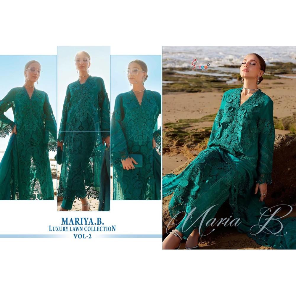 MARIYA B LUXURY LAWN COLLECTION VOL 2 SHREE FABS (Chiffon Dupatta)