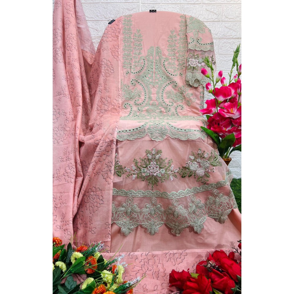 MARIYA B LUXURY LAWN COLLECTION VOL 3 AFROZEH (Cotton Dupatta)