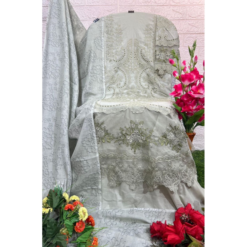 MARIYA B LUXURY LAWN COLLECTION VOL 3 AFROZEH (Cotton Dupatta)