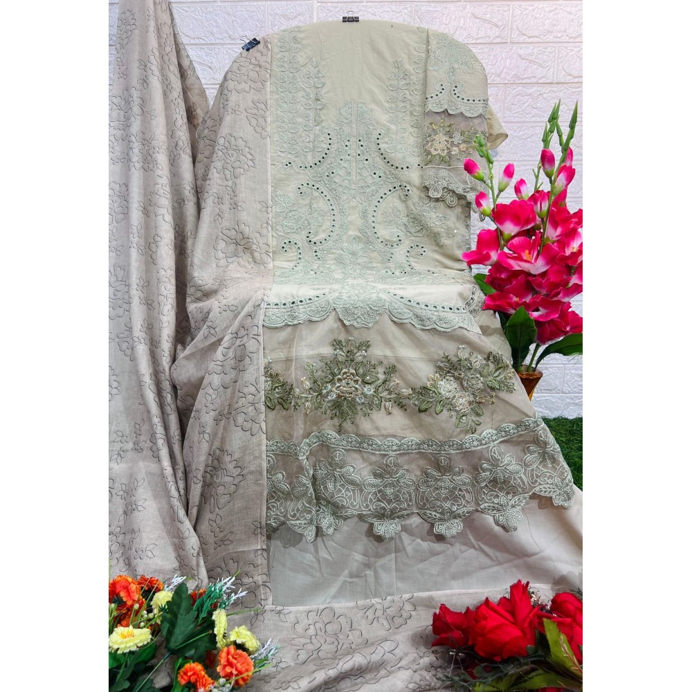 MARIYA B LUXURY LAWN COLLECTION VOL 3 AFROZEH (Cotton Dupatta)