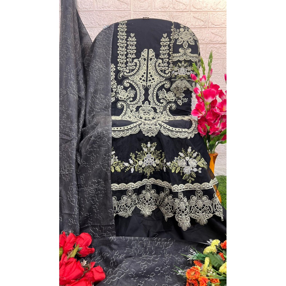 MARIYA B LUXURY LAWN COLLECTION VOL 3 AFROZEH (Cotton Dupatta)