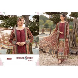 MARIYA B MPRINT VOL 15 SHREE FABS (Cotton Dupatta)