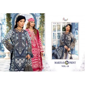 MARIYA B MPRINT VOL 18 SHREE FABS (Chiffon Dupatta)