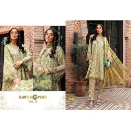 MARIYA B MPRINT VOL 18 SHREE FABS (Chiffon Dupatta)