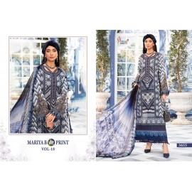 MARIYA B MPRINT VOL 18 SHREE FABS (Cotton Dupatta)