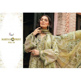 MARIYA B MPRINT VOL 18 SHREE FABS (Cotton Dupatta)