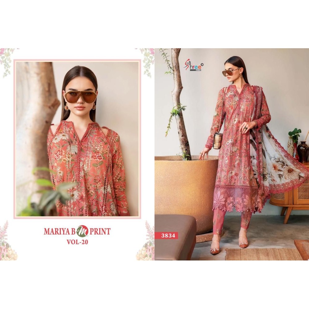 MARIYA B MPRINT VOL 20 SHREE FABS (Cotton Dupatta)