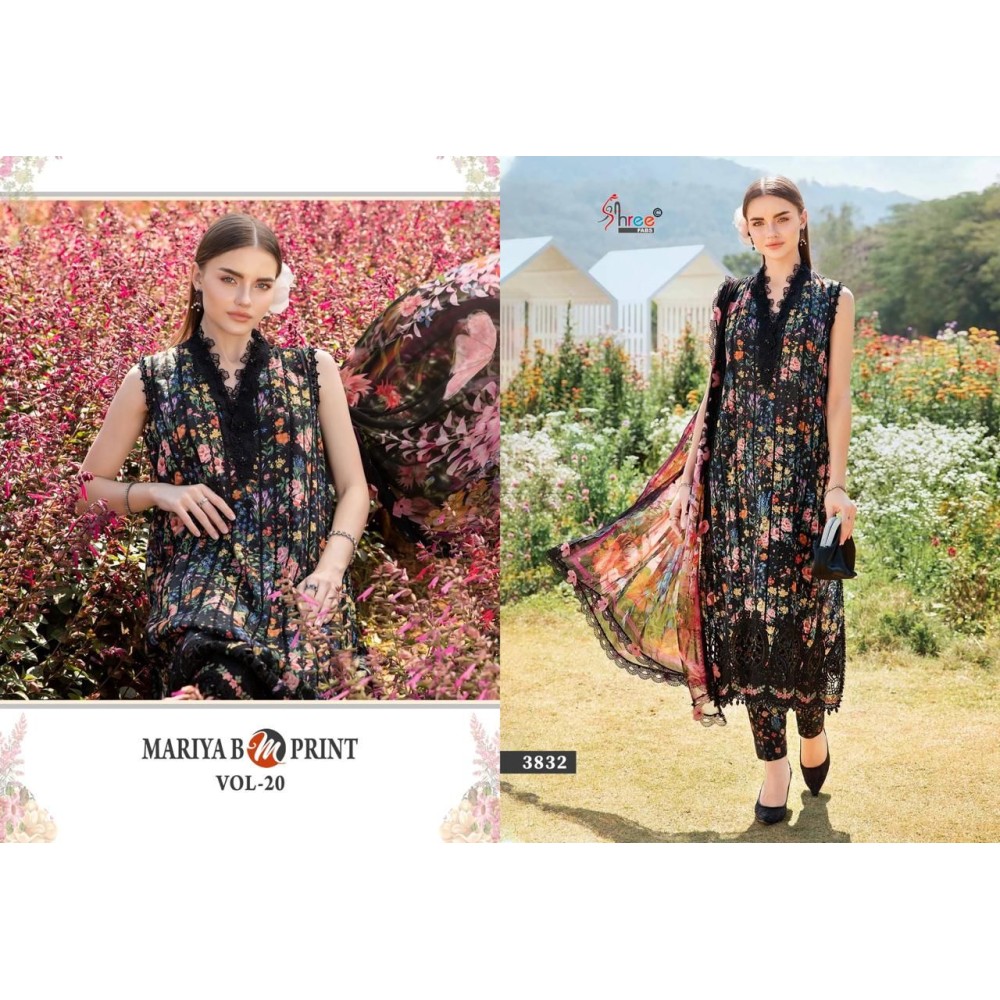MARIYA B MPRINT VOL 20 SHREE FABS (Cotton Dupatta)