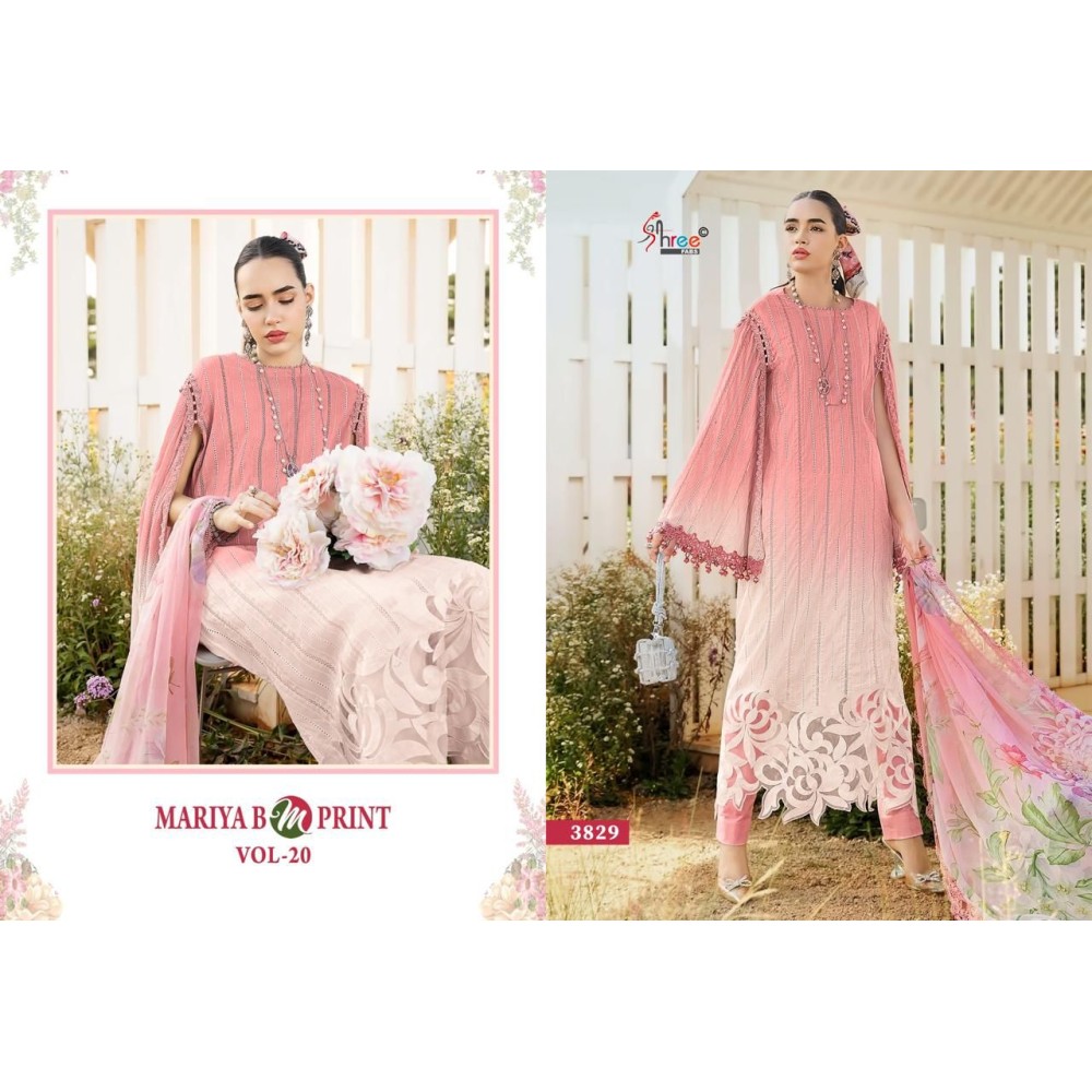 MARIYA B MPRINT VOL 20 SHREE FABS (Cotton Dupatta)
