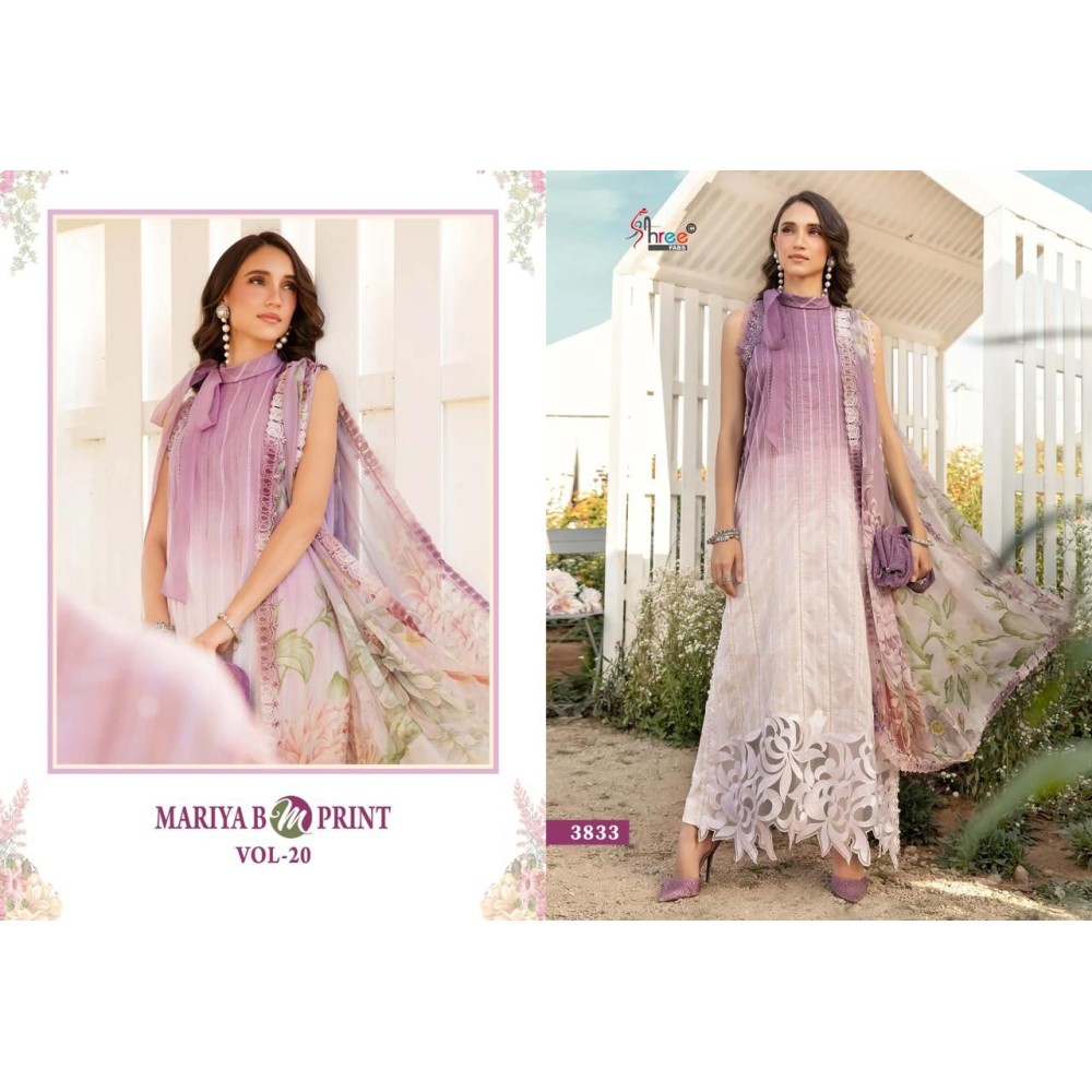 MARIYA B MPRINT VOL 20 SHREE FABS (Cotton Dupatta)