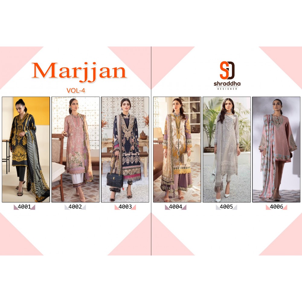 MARJJAN VOL 4 SHRADDHA (Chiffon Dupatta)