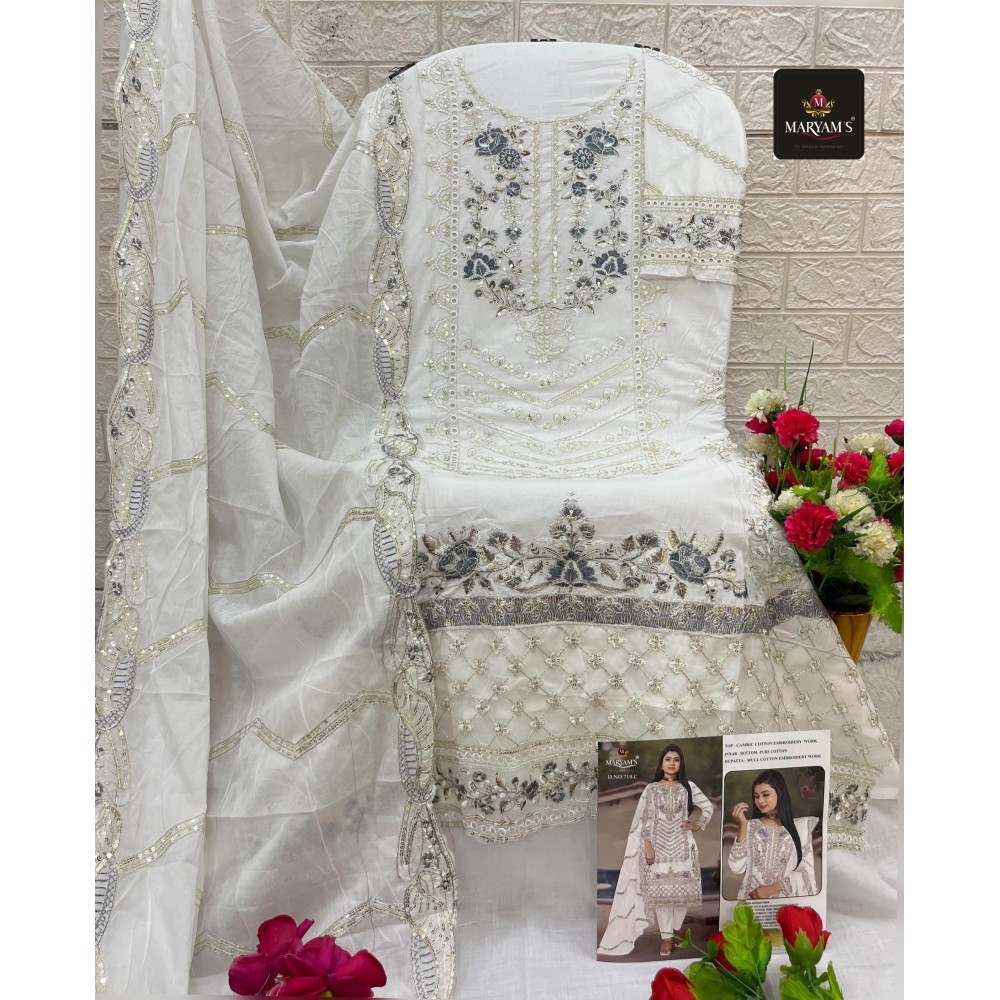 MARYAM M 719 (Cotton dupatta)