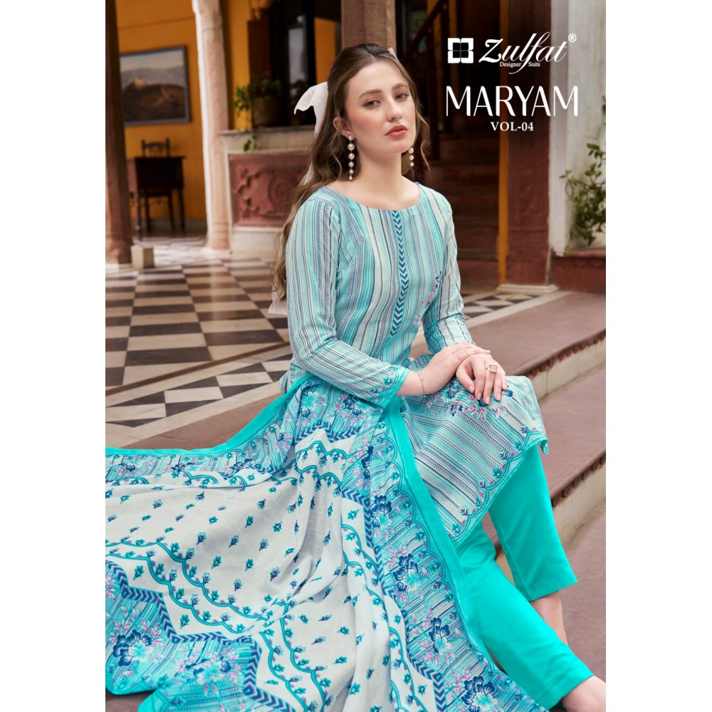 MARYAM VOL 4 ZULFAT  (Cotton Dupatta)