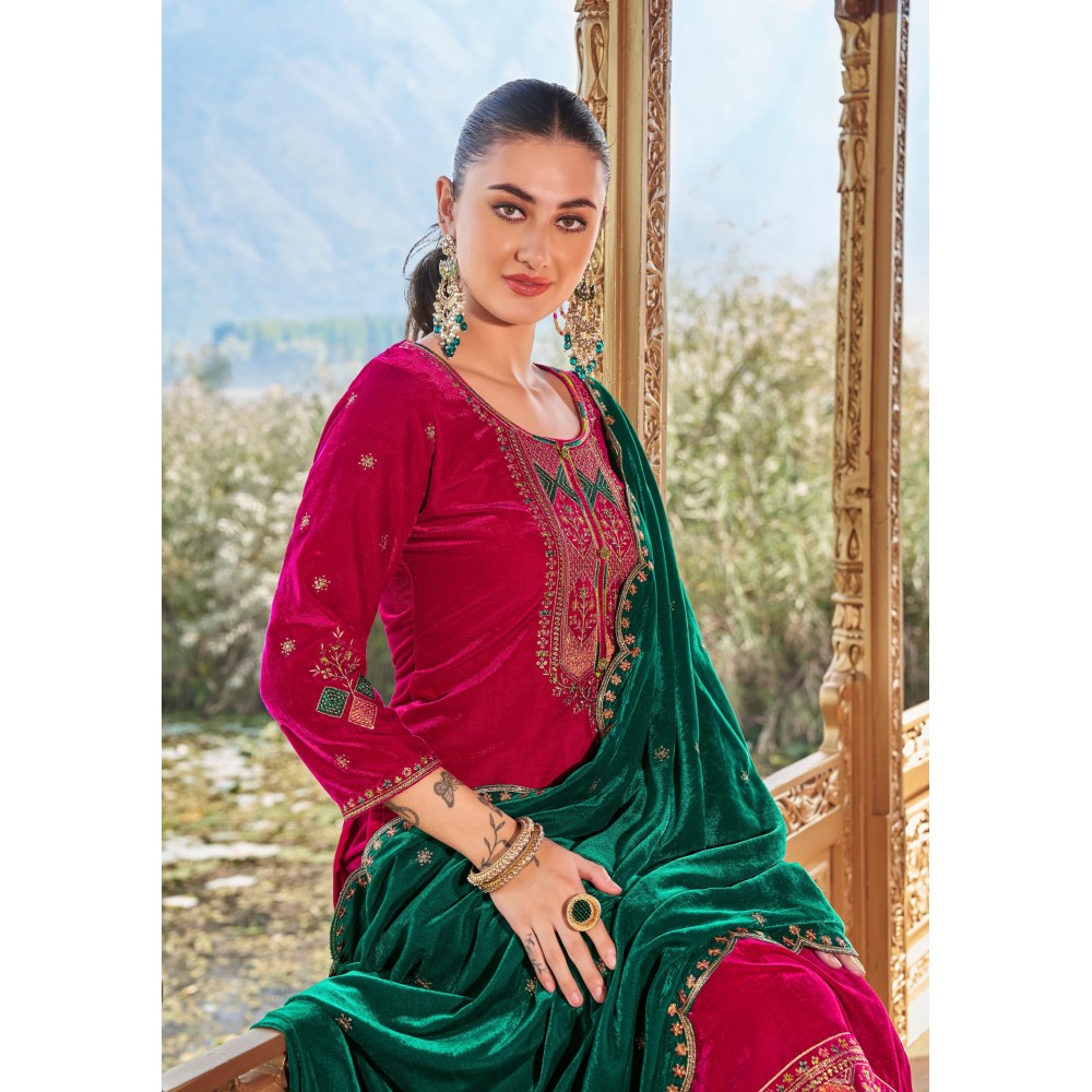 MEHBOOB VELVET ALOK SUITS (Winter Collection)