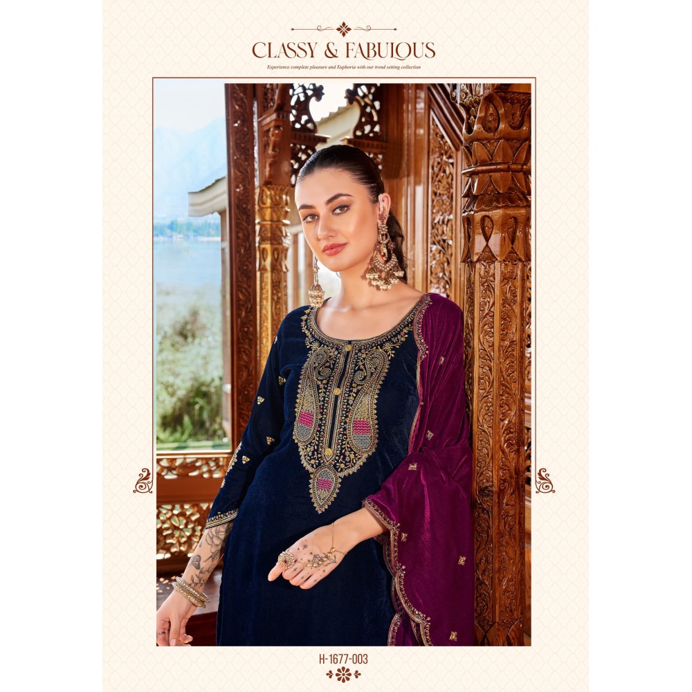 MEHBOOB VELVET ALOK SUITS (Winter Collection)