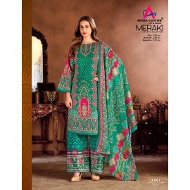 MERAKI VOL 4 APANA COTTON (Cotton Dupatta)