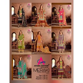MERAKI VOL 4 APANA COTTON (Cotton Dupatta)