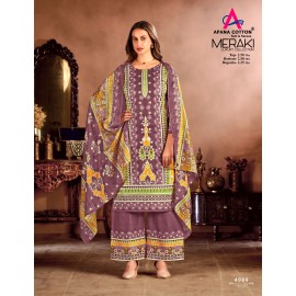 MERAKI VOL 4 APANA COTTON (Cotton Dupatta)