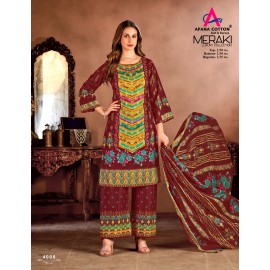MERAKI VOL 4 APANA COTTON (Cotton Dupatta)