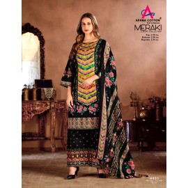MERAKI VOL 4 APANA COTTON (Cotton Dupatta)