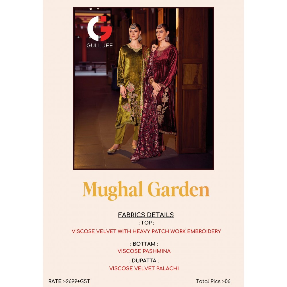 MUGHAL GARDEN VELVET GULL JEE (Winter Collection)