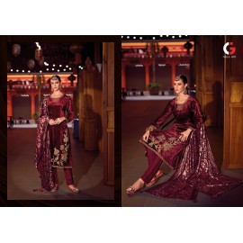 MUGHAL GARDEN VELVET GULL JEE (Winter Collection)