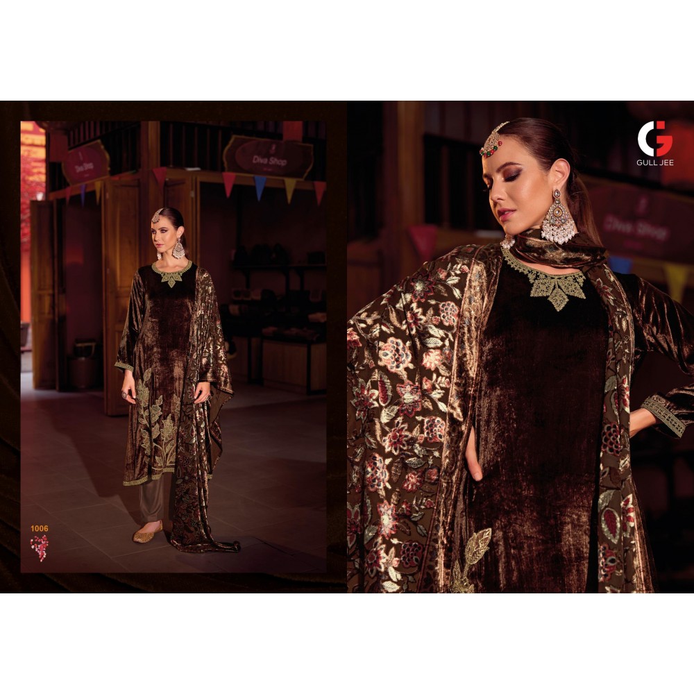 MUGHAL GARDEN VELVET GULL JEE (Winter Collection)