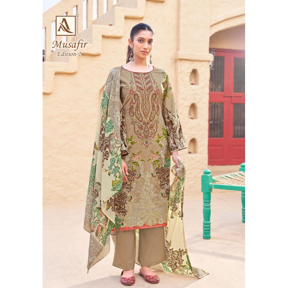 MUSAFIR 2 ALOK SUITS (Cotton Dupatta)