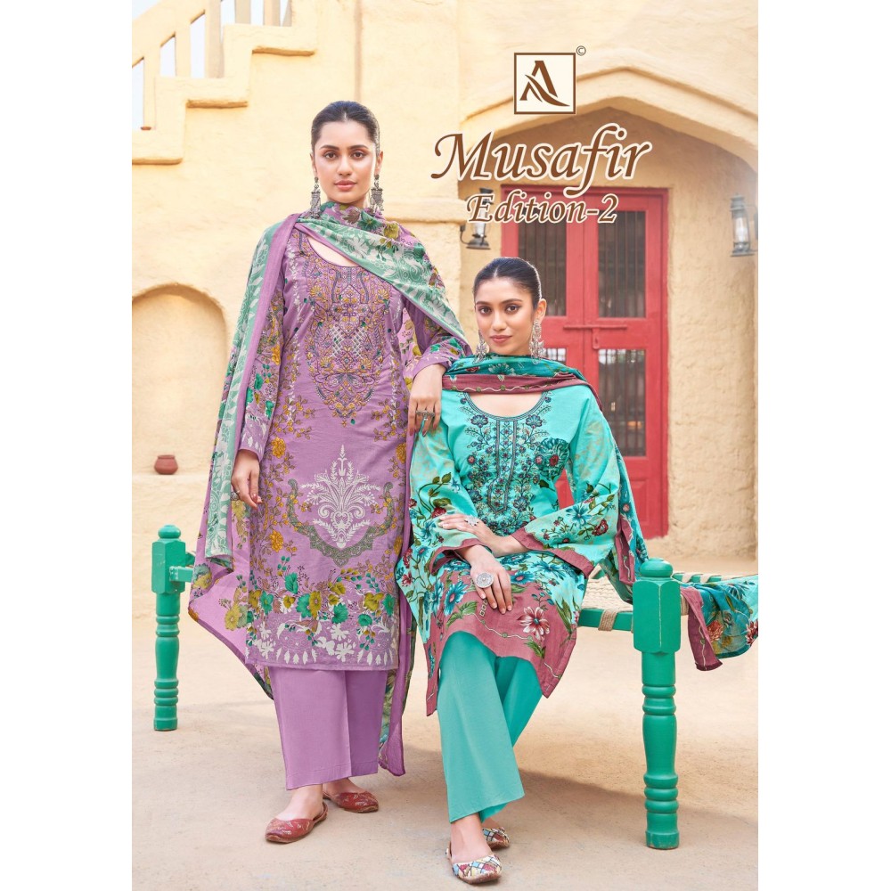 MUSAFIR 2 ALOK SUITS (Cotton Dupatta)