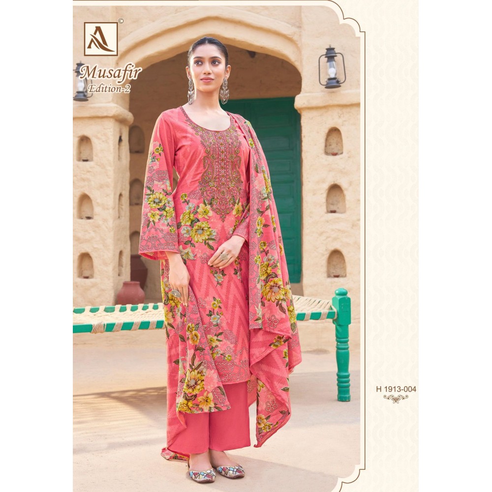 MUSAFIR 2 ALOK SUITS (Cotton Dupatta)