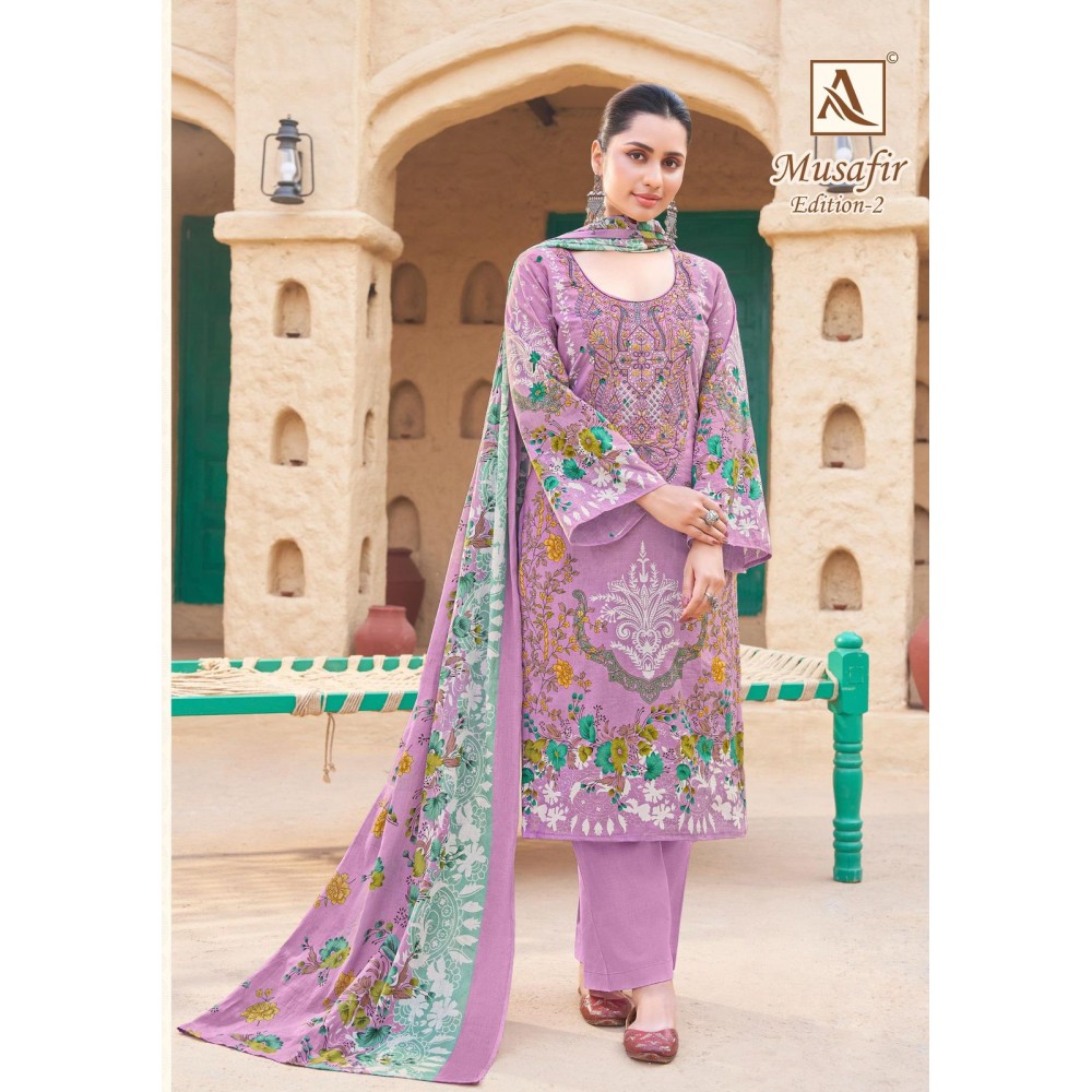 MUSAFIR 2 ALOK SUITS (Cotton Dupatta)