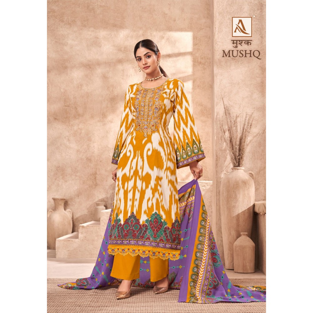 MUSHQ ALOK SUITS (Cotton Dupatta)