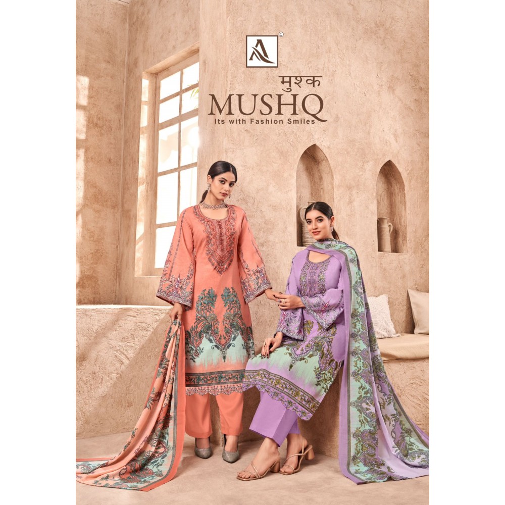 MUSHQ ALOK SUITS (Cotton Dupatta)